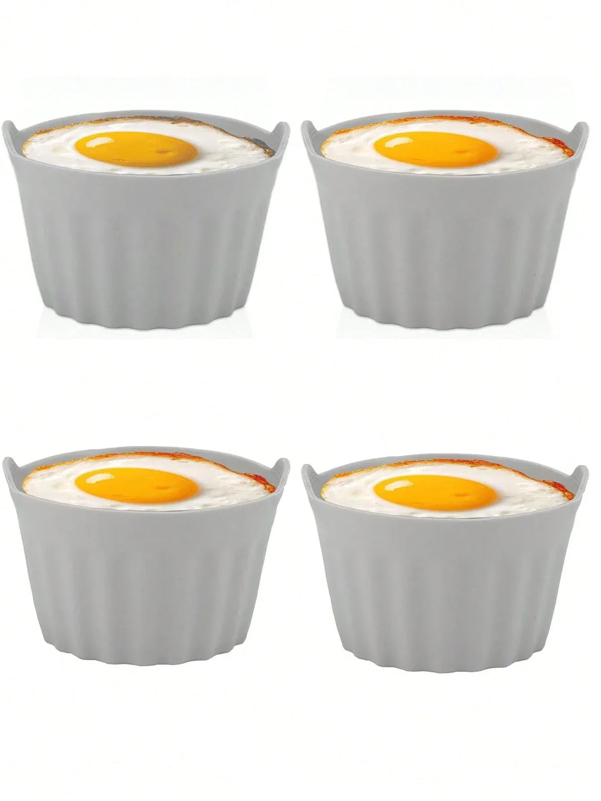 Moule Silicone Réutilisable Air Fryer Lot de 12 Ronds Antiadhésifs Air Fryer