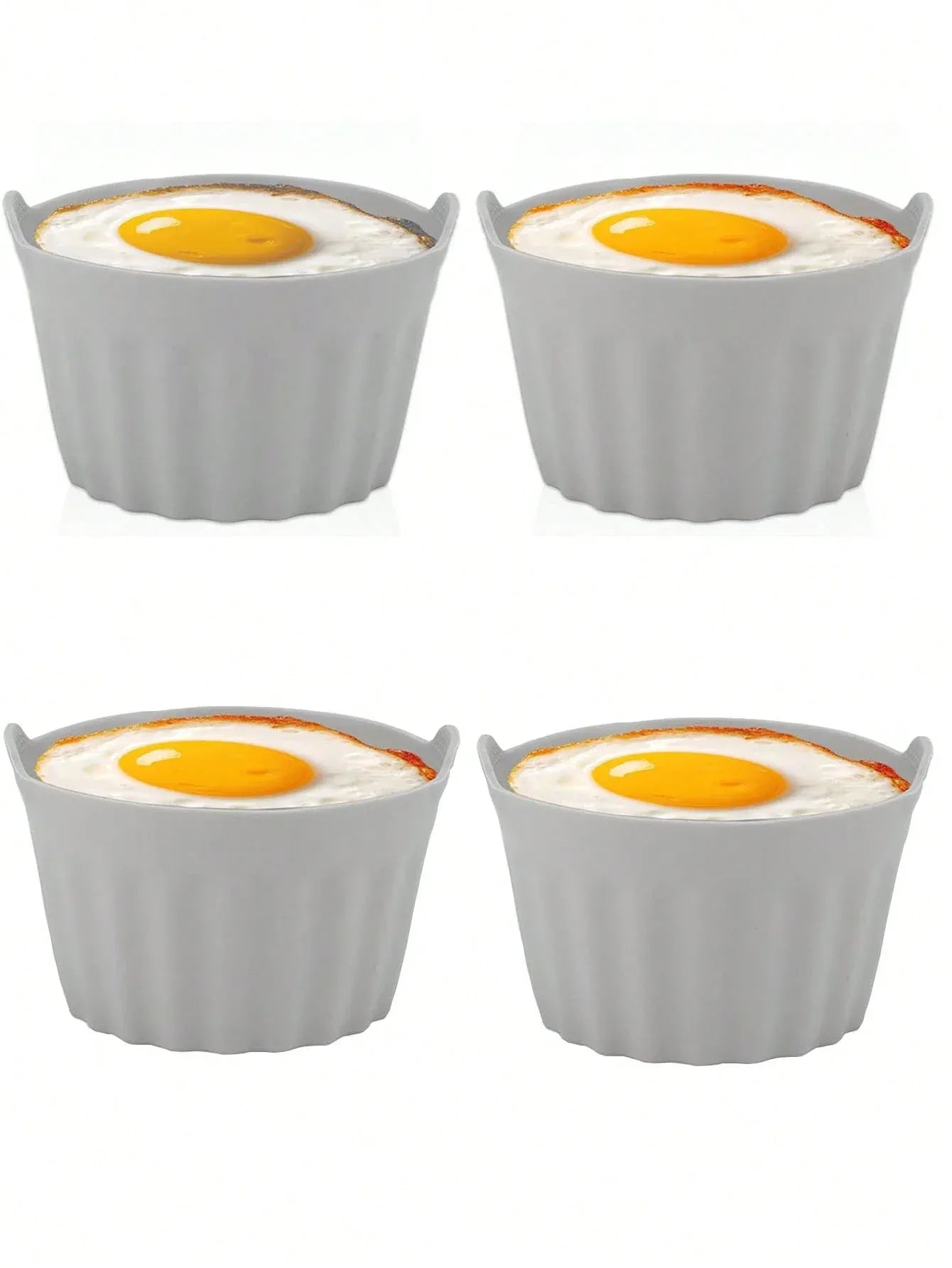 Moule Silicone Réutilisable Air Fryer Lot de 12 Ronds Antiadhésifs Air Fryer