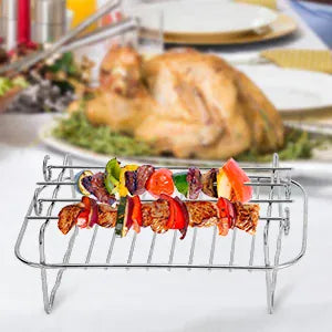 Kit Accessoires Air Fryer - 6 pièces Grille Moules Papiers Jetables Air Fryer