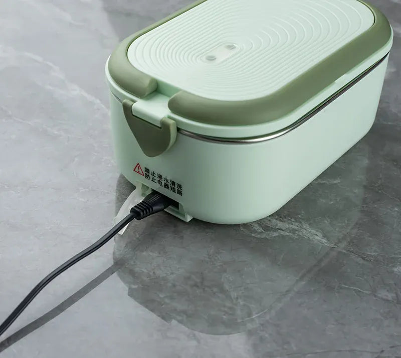 Lunch Box Chauffante Inox 1L 220V 18W | Boîte Chauffante Électrique lunchboxchauf