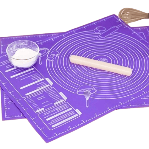 Tapis de cuisson en silicone alimentaire avec repères de mesure pour pâte et pâtisserie tapisdecuisson