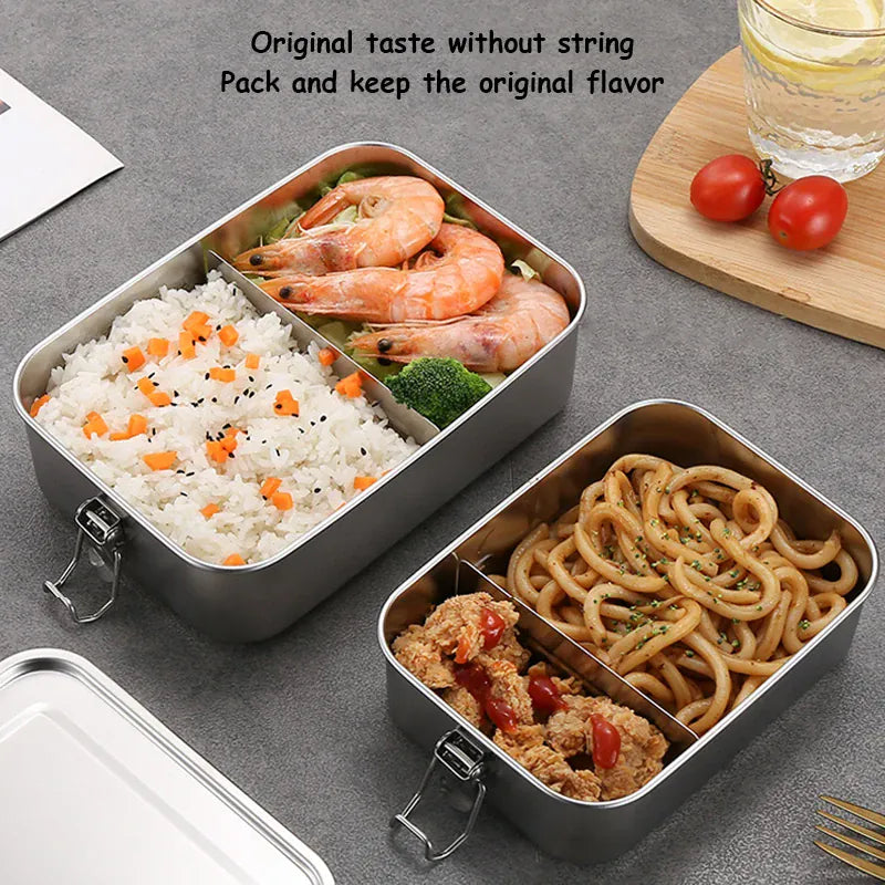 LunchBox Inox 850ml avec Compartiments Amovibles Lunchbox