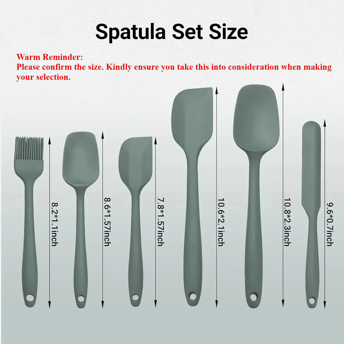 Set Ustensiles Silicone 6/9 Pieces Résistants Chaleur pour Pâtisserie spatule en silicone