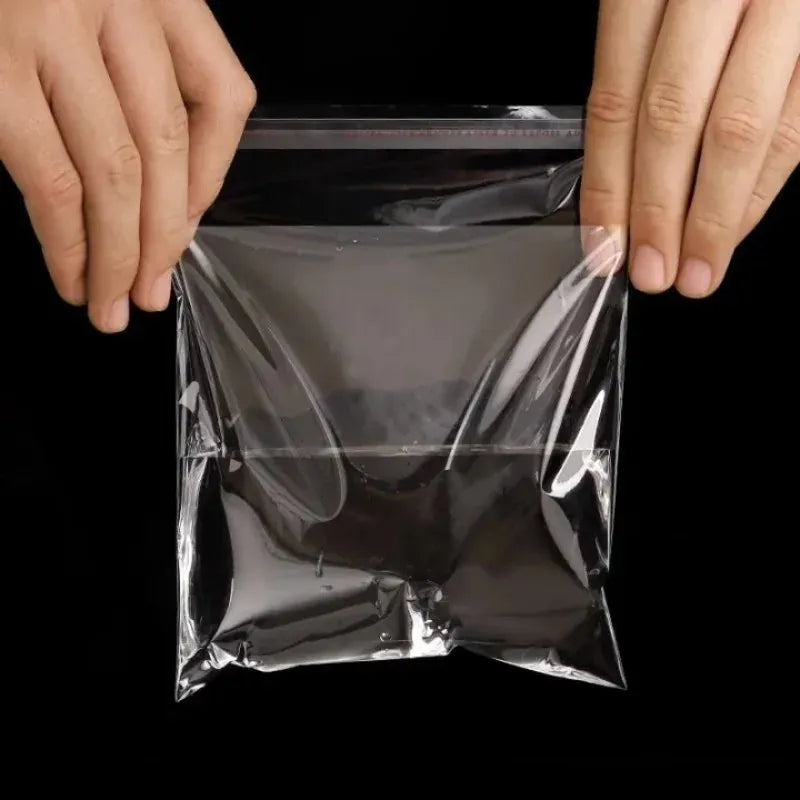 Sachets Zip Alimentaires Transparent Resealables - Lot de 100 pièces