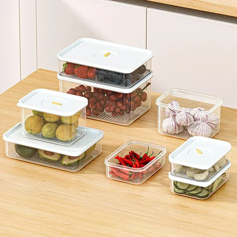 Bac de Conservation Transparent pour Viande et Fromage | 4 Pièces