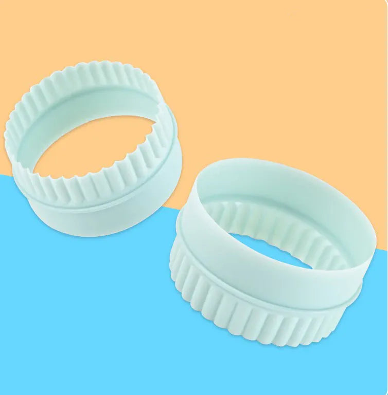 Emporte-pièces à Biscuits en Silicone - Set de 8 Formes Ronde Vert Clair emportepieces