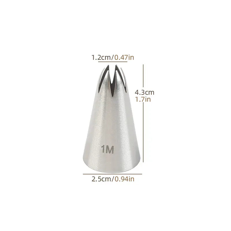 Set de 15 douilles à pâtisserie en acier inoxydable pour gâteaux et desserts douillepoche