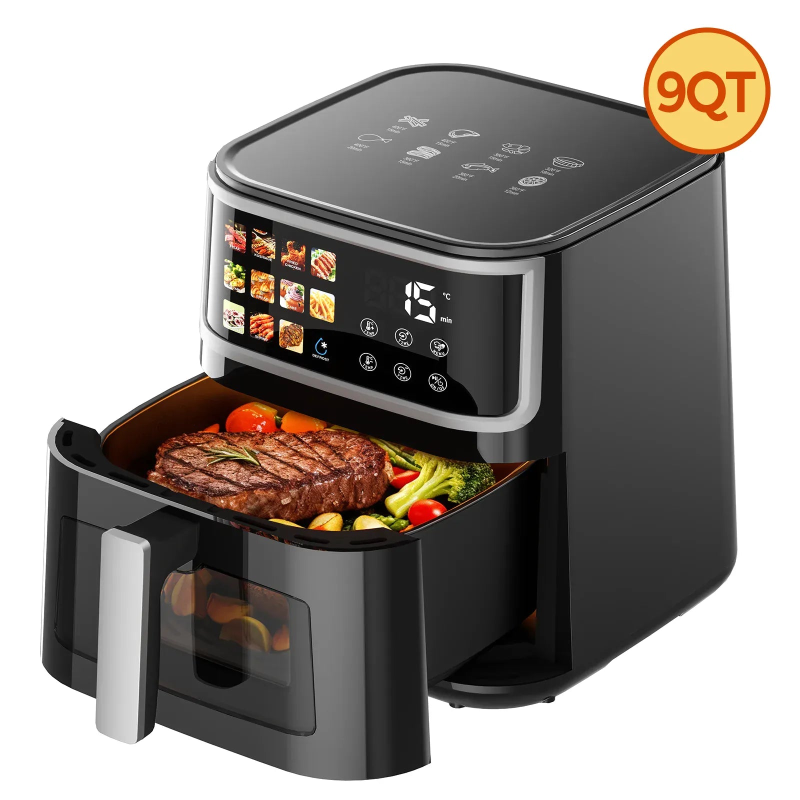 Friteuse Sans Huile 8L 1700W Écran Tactile 11 Programmes airfryers