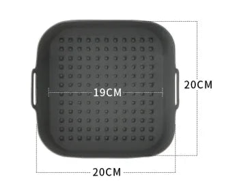 Moule Silicone Air Fryer Réutilisable Carré - Facile à Nettoyer Air Fryer