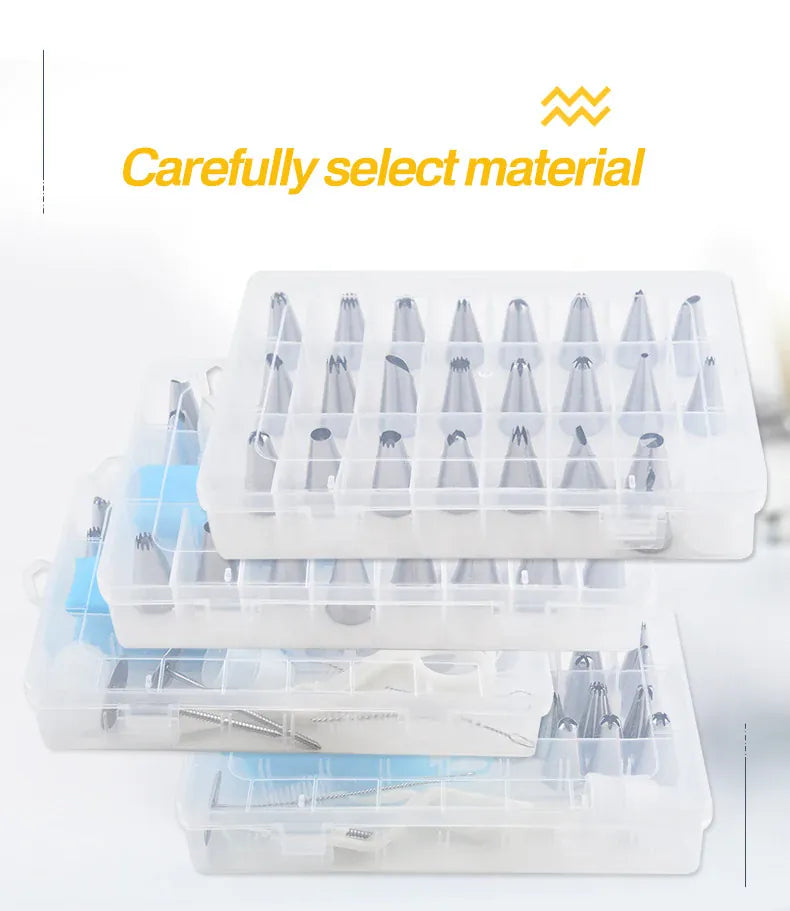 Douilles à pâtisserie en acier inoxydable - 24 pièces pour décoration gâteaux douillepoche