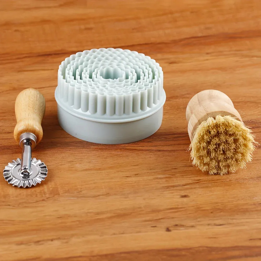 Rouleau à pâtisserie en bois avec motifs gravés de Noël - Outil de décoration pour biscuits rouleaupatisserie