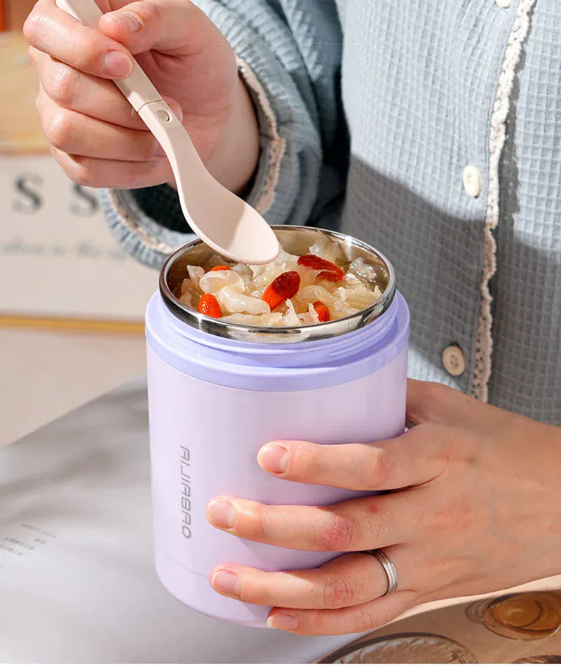 Lunchbox Chauffante USB 600 ml — Acier Inoxydable 304, 60 °C, Étanche lunchboxchauf