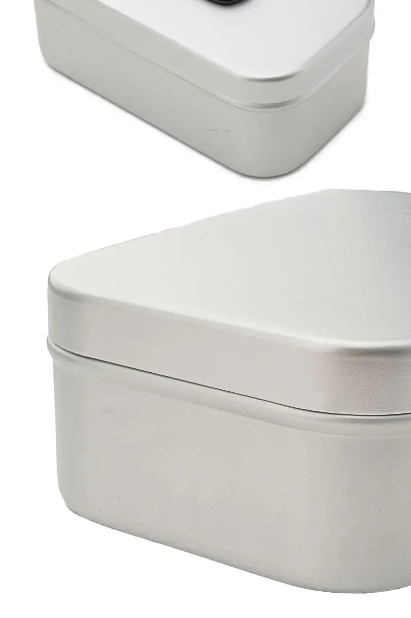 Bento Aluminium 2 Compartiments Pliables pour Camping et Pique-Nique Bento