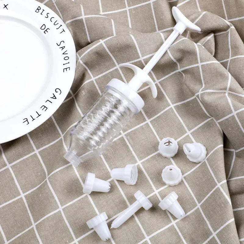 Set de 8 Poches à Douille en Plastique avec Embouts pour Gâteaux douillepoche