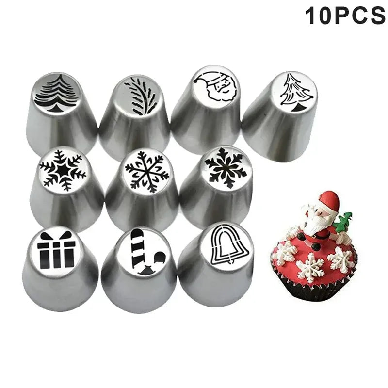 Douilles à pâtisserie en inox 13 pièces avec poches à douille décoratives douillepoche
