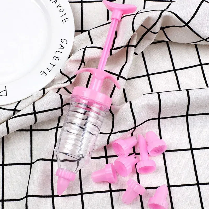 Set de 8 Poches à Douille en Plastique avec Embouts pour Gâteaux douillepoche