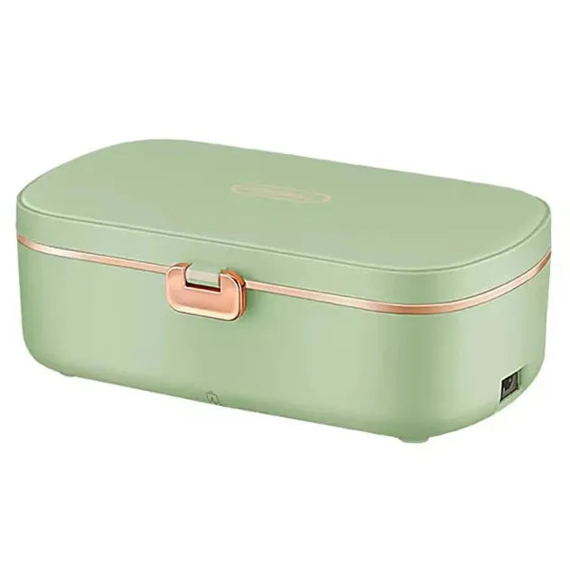 Lunch Box Chauffante Inox 304 Sans Eau 900 ml — Chauffage Sec 36 W - VERTE lunchboxchauf