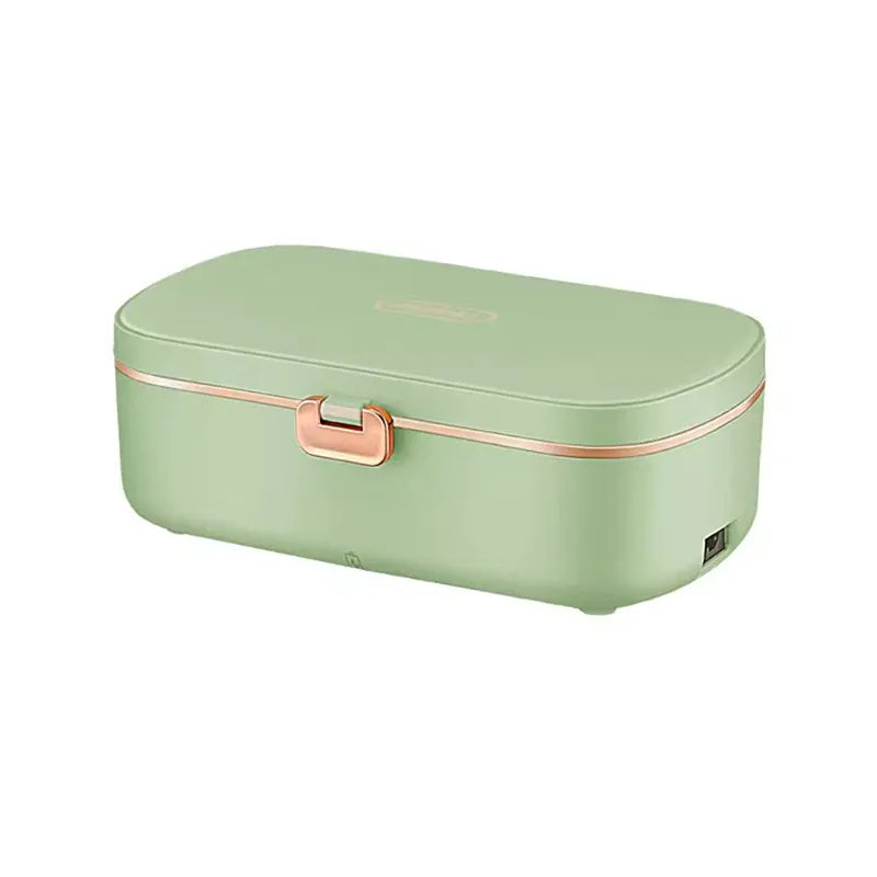 Lunch Box Chauffante Inox 304 Sans Eau 900 ml Bleue — Chauffage Sec 36 W lunchboxchauf