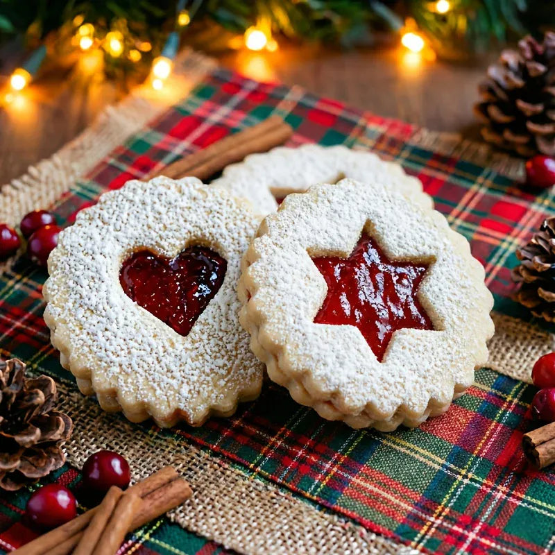 Emporte-pièces en inox cœur et étoile - Set de 2 pour biscuits décorés emportepieces