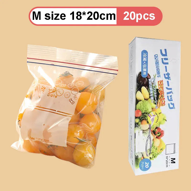 Sachets Zip Alimentaires Réutilisables - Lot de 30 pièces Hermétiques