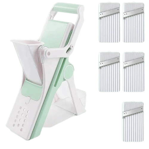 Mandoline Multifonction 5 Lames pour Légumes et Fruits Mandoline