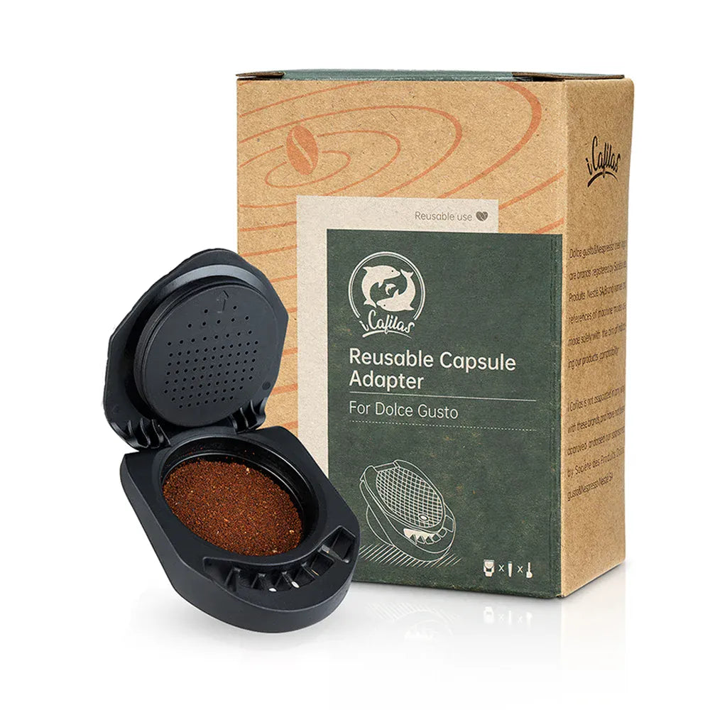 Adaptateur Capsule Réutilisable Compatible Dolce Gusto — Café Moulu ou Nespresso capsule