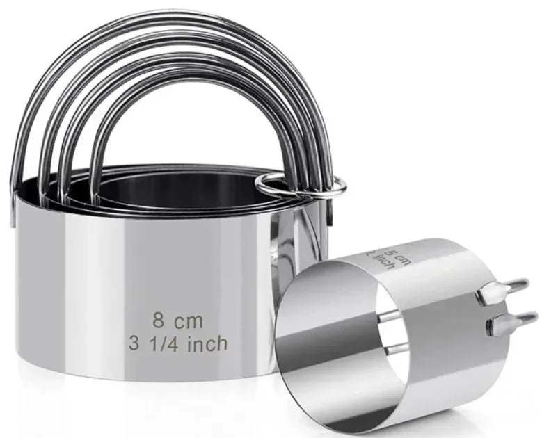 Emporte-pièces à biscuits en acier inoxydable - Set de 5 pièces emportepieces