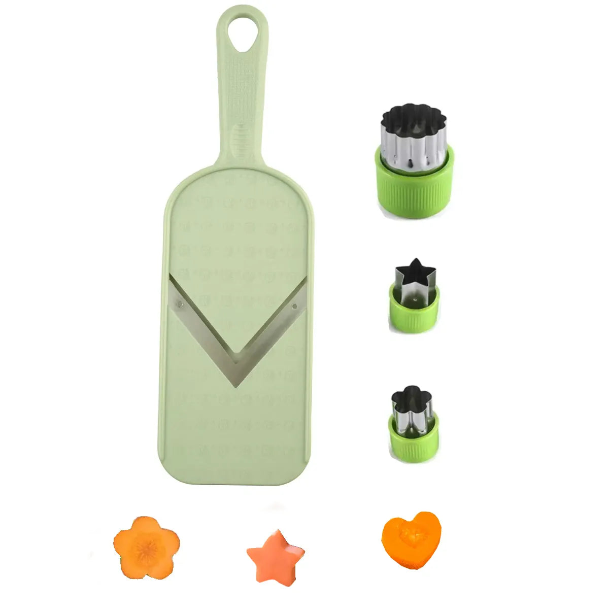Mandoline Slicer en Acier Inoxydable V avec Brosse de Nettoyage Mandoline