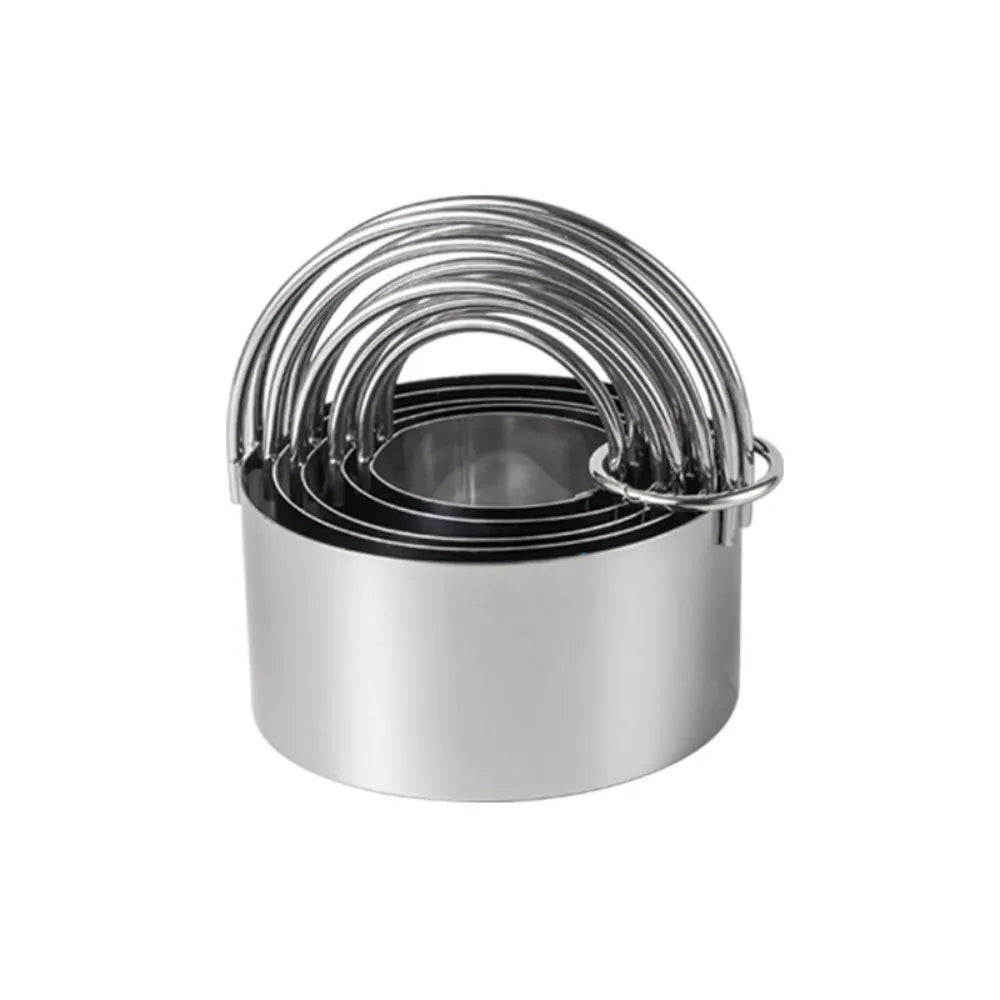 Set de 5 Emporte-Pièces Ronds et Carrés en Acier Inoxydable emportepieces