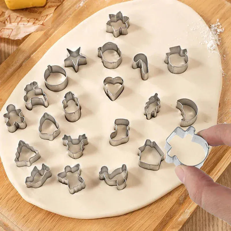 Set de 20 Emporte-Pièces en Acier Inoxydable - Thème de Noël emportepieces