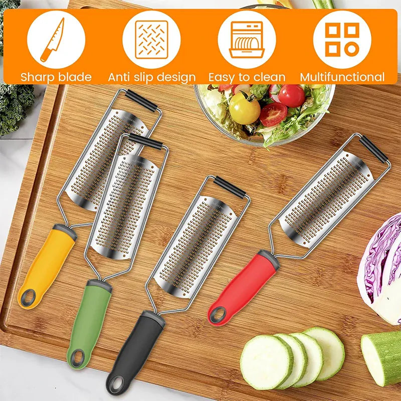 Râpe à Agrumes Inox avec Étui de Protection | Multifonctionnelle zesteur