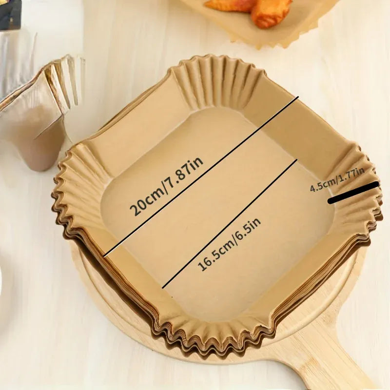 Papier Cuisson Air Fryer Jetable Réutilisable Lot de 100 Pièces Air Fryer