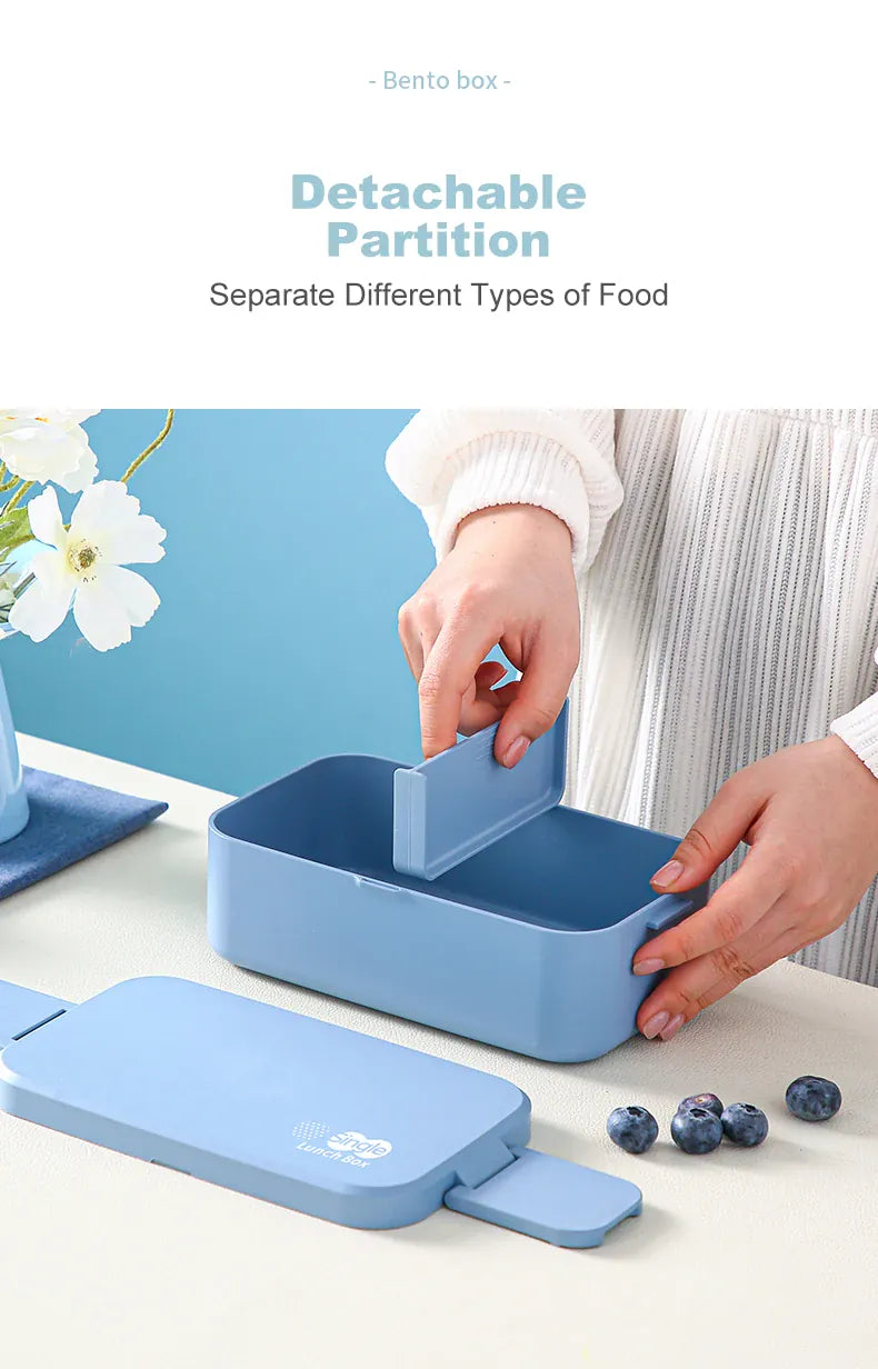 Bento 2 Étages Bambou 760ml + 1200ml | Micro-ondable et Compartimenté Bento