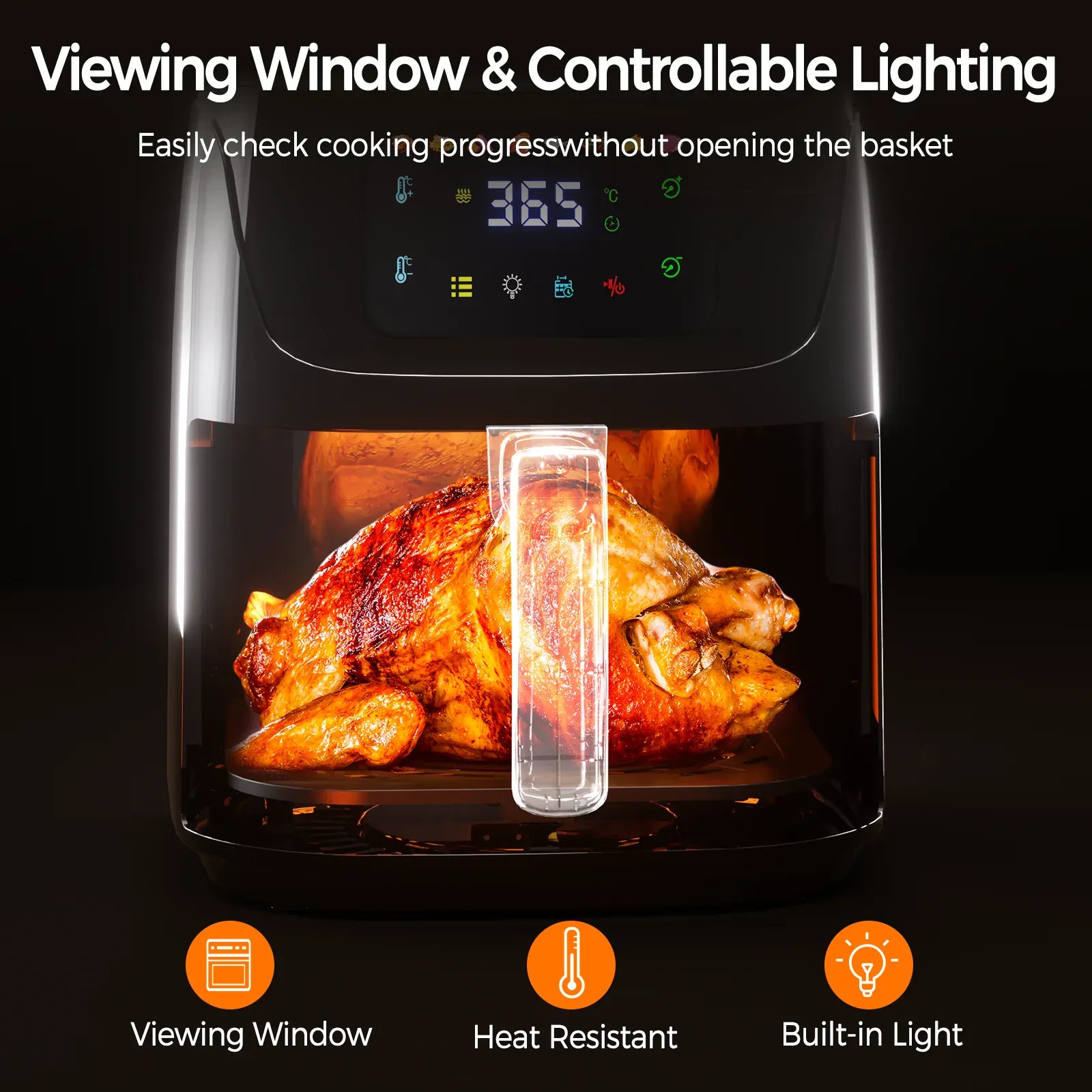 Friteuse Sans Huile 7L 200°C Écran Tactile 8 Programmes airfryers