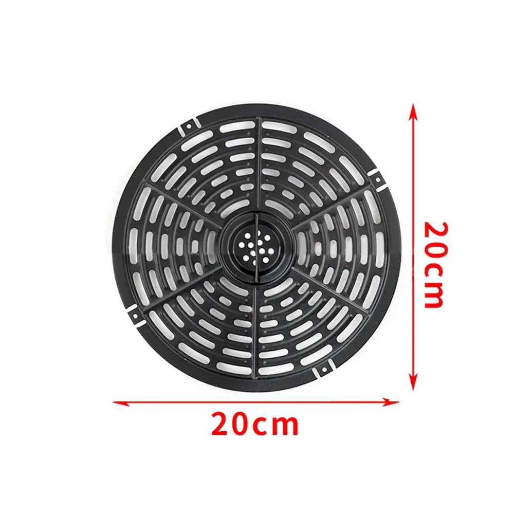 Grille Antiadhésive Air Fryer Rond 24 cm - Accessoire de Cuisson Air Fryer