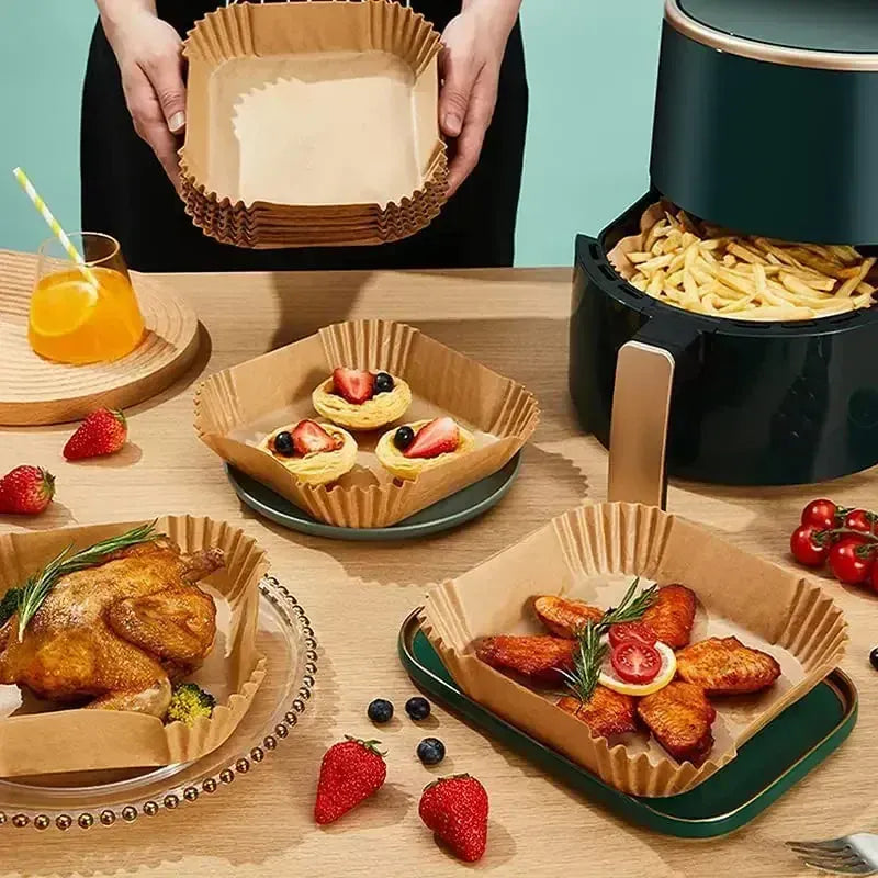 Papier Cuisson Air Fryer Jetable Rond 20-23 cm - Lot de 300 pièces Air Fryer