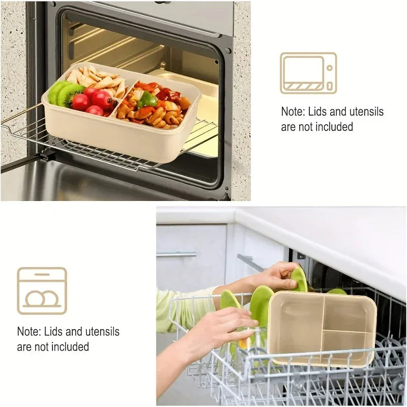 Bento Box Isotherme 2 Compartiments - Contenant Scellé Portable lunchbox