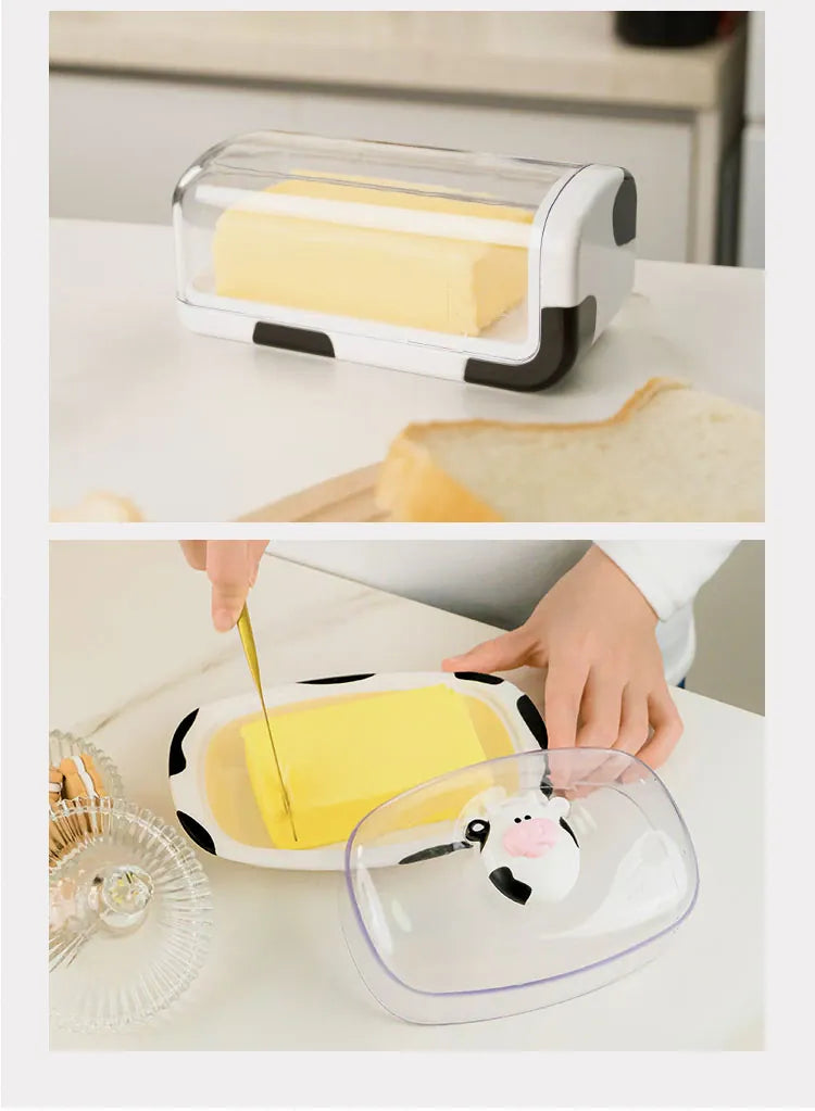 Boîte de Conservation avec Couvercle pour Beurre et Fromage