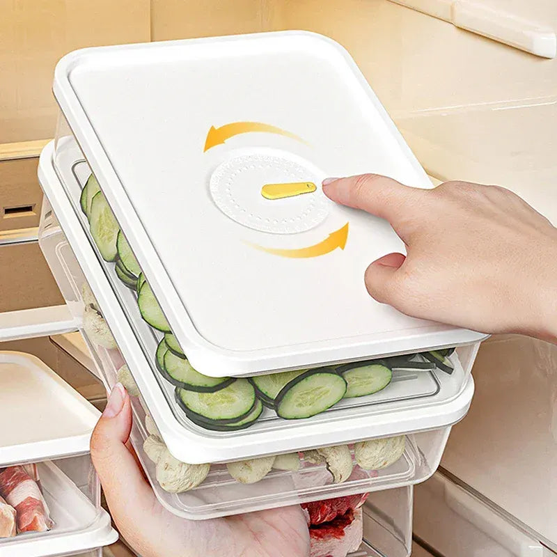 Bac de Conservation Transparent pour Viande et Fromage | 4 Pièces