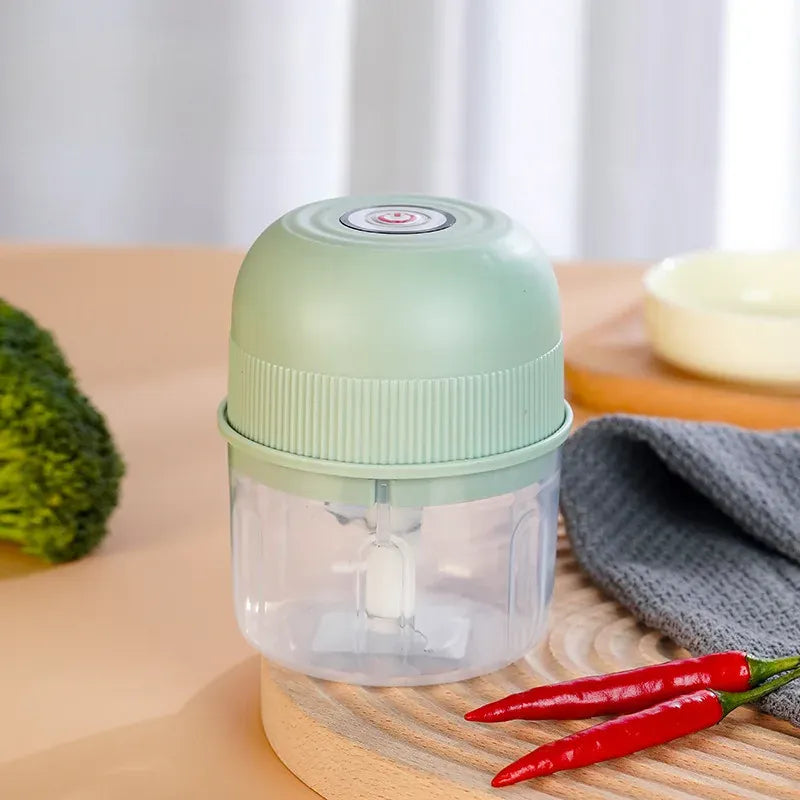 Mini Hachoir Électrique Sans Fil 260 ml — Ail, Légumes, Viande mini hachoir