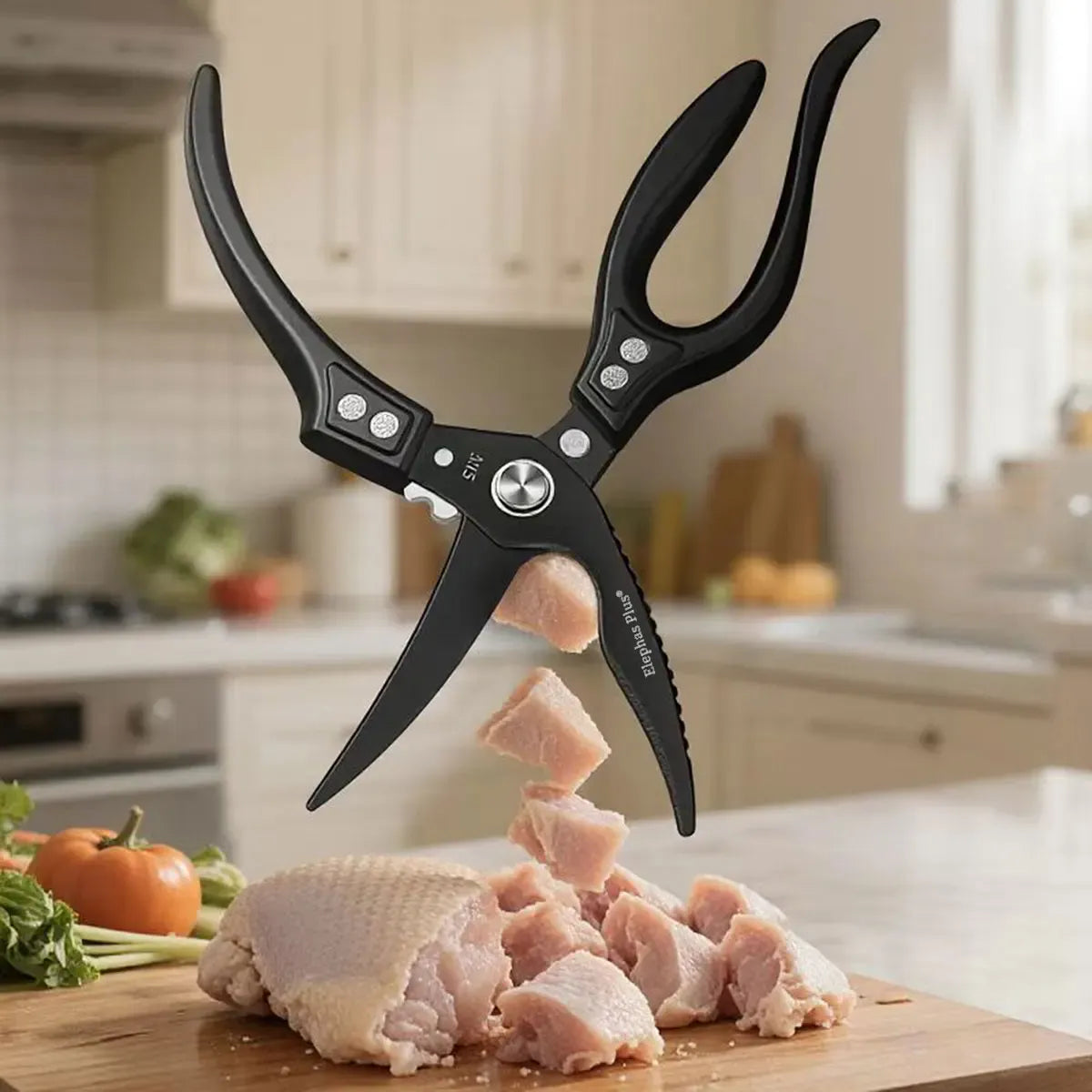 Ciseaux de cuisine en inox pour découpe de poulet et os ciseaux