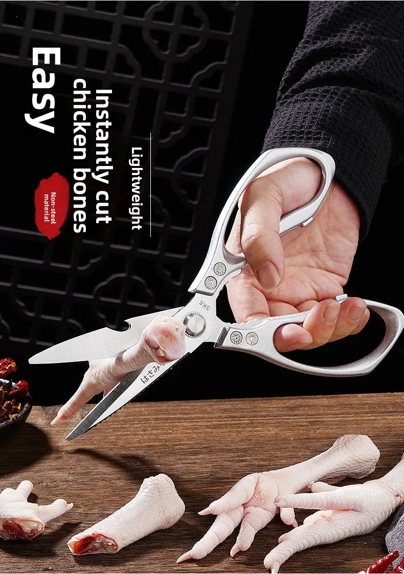 Ciseaux de cuisine en inox multifonction pour couper les os ciseaux