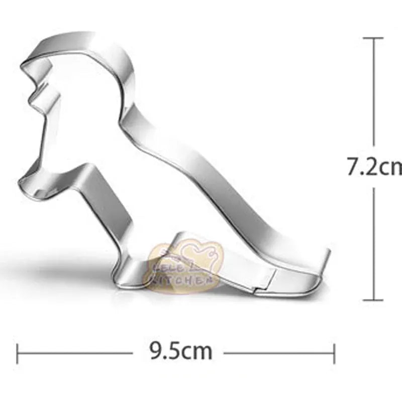 Emporte-pièces dinosaures en acier inoxydable - 10 pièces pour pâtisserie emportepieces