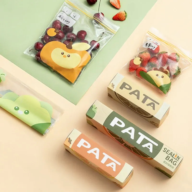 Sacs de Conservation Alimentaire Réutilisables avec Zip - Lot de 6 far