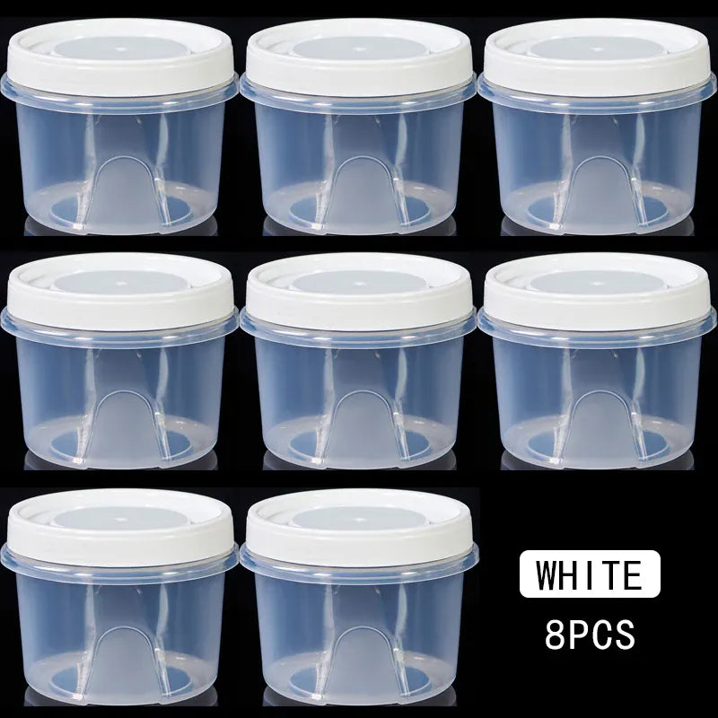 Boîte de Rangement Frigo Hermétique 500ml | 8 Pièces Empilables