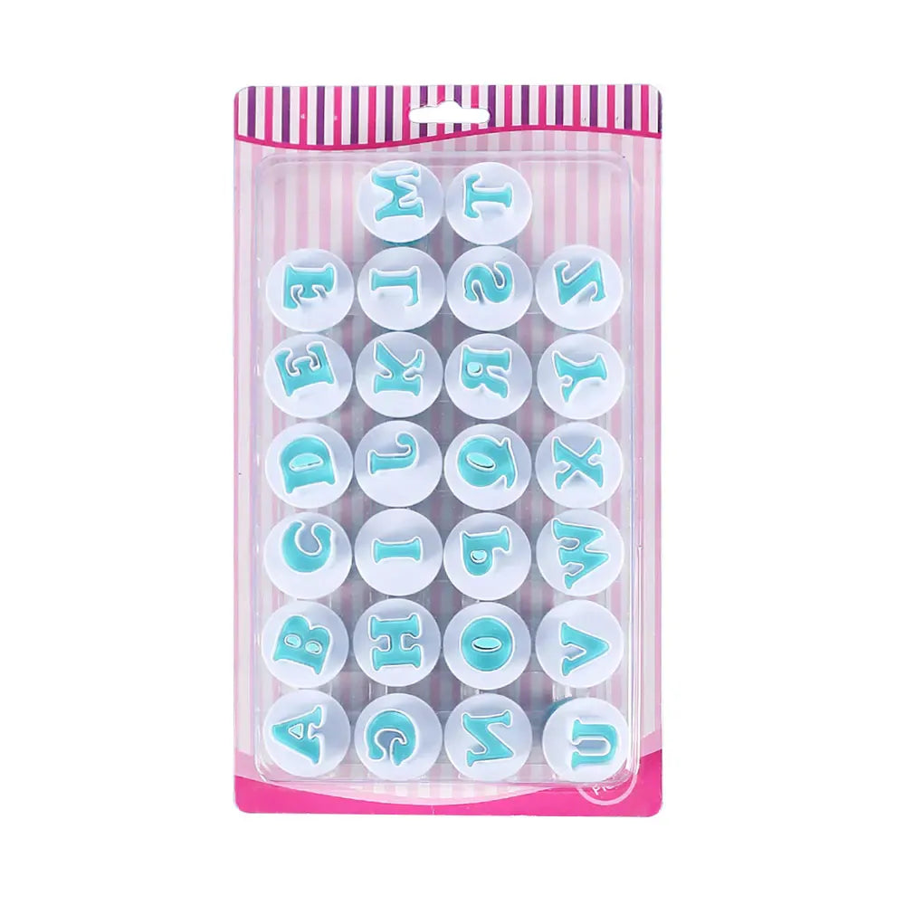 Emporte-pièces en Silicone pour Lettres et Chiffres - 36 Pièces pour Pâtisserie emportepieces
