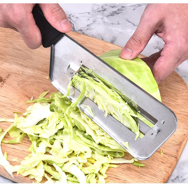 Coupe-légumes Inox Multifonction | Slicer Lame Plate Acier 2 pièces Coupe Légumes