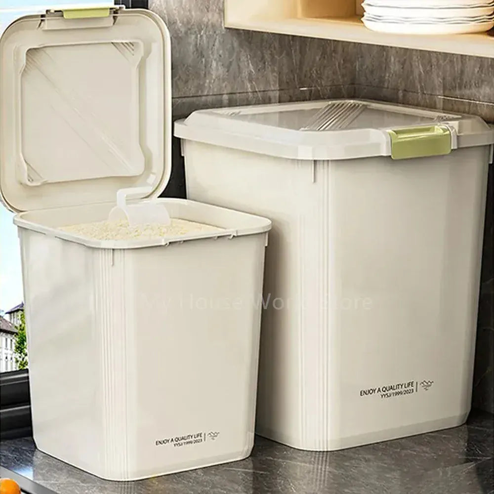 Boîte Conservation Riz 10L Hermétique Anti-Insectes Avec Couvercle Boîtes Hermétiques