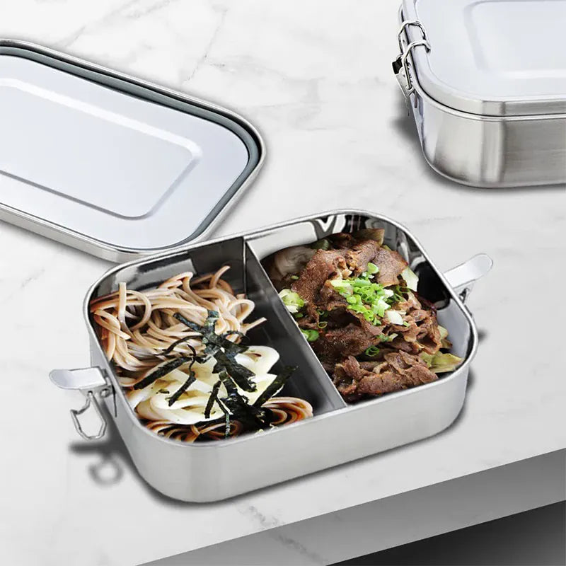 LunchBox Inox 850ml avec Compartiments Amovibles Lunchbox