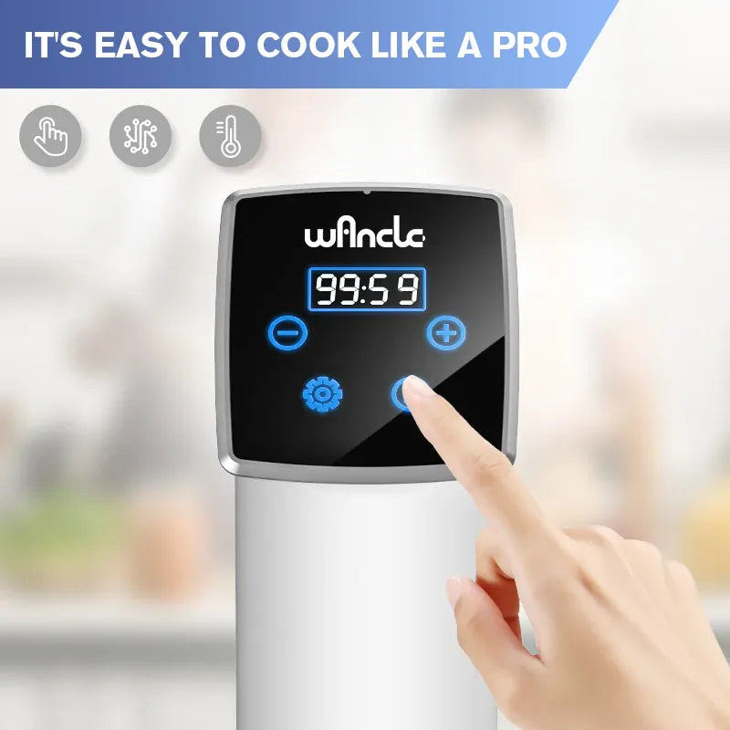 Cuiseur Sous Vide à Immersion 1100W Étanche avec Affichage LED sv